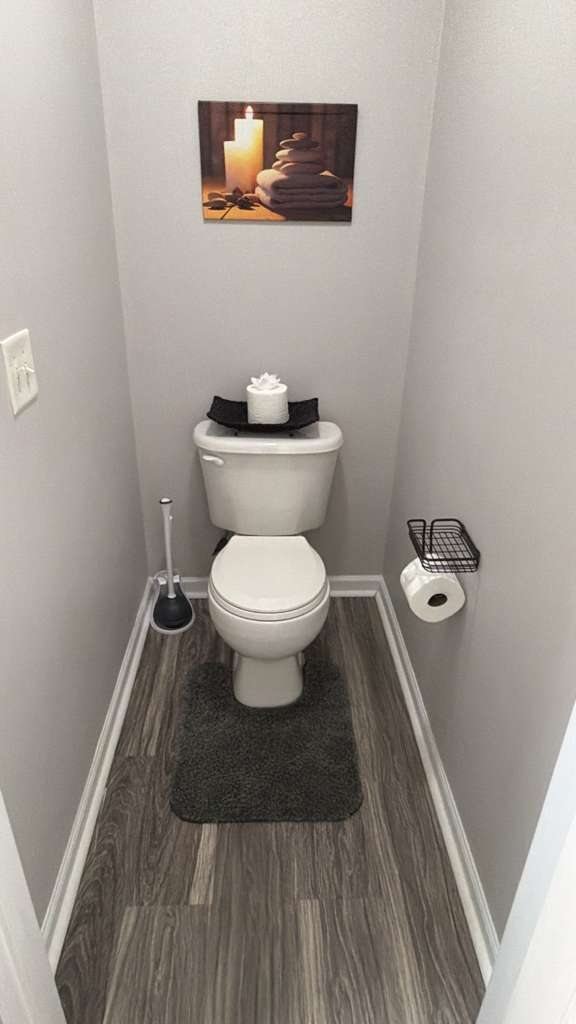 Cleaned powder room