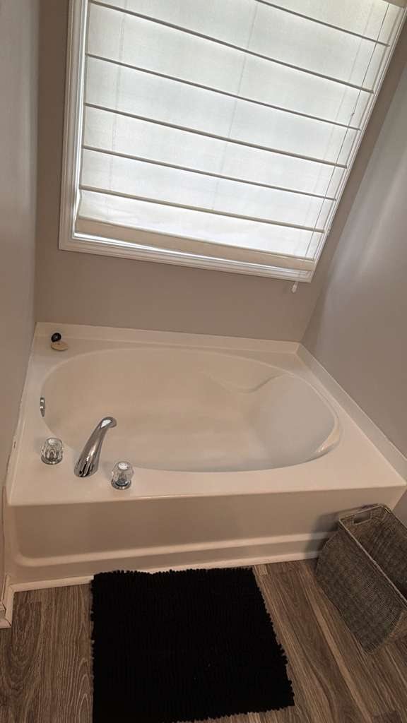 Cleaned garden tub